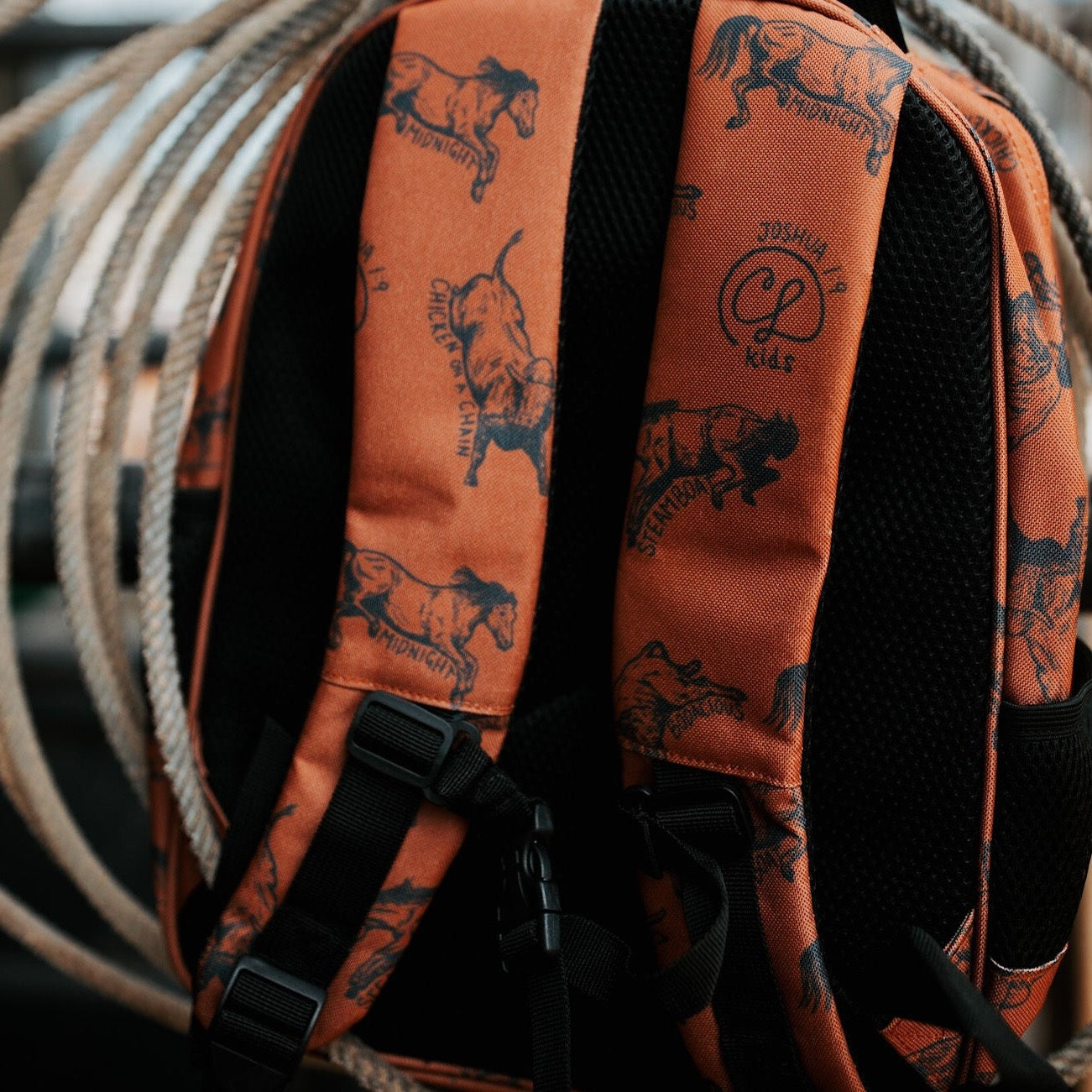 Oldschool Cowboy Toddler Backpack