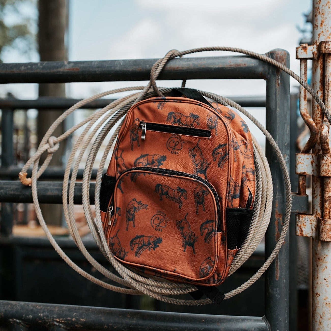 Oldschool Cowboy Toddler Backpack